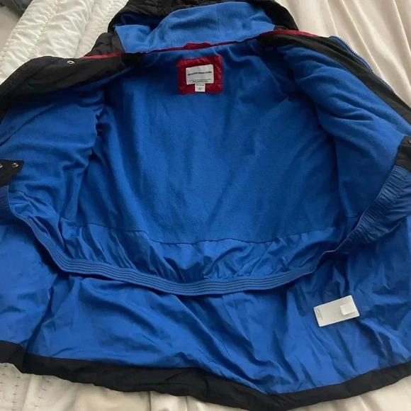 Black Puffer Jacket with Hood - Picture 4 of 7